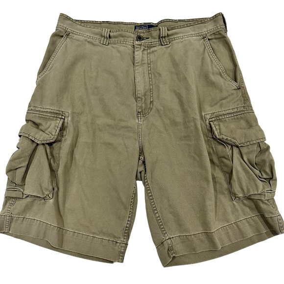 Polo Ralph Lauren Other - Polo Ralph Lauren Cargo Utility Shorts Mens Size 34 Khaki Chino Classics Cotton